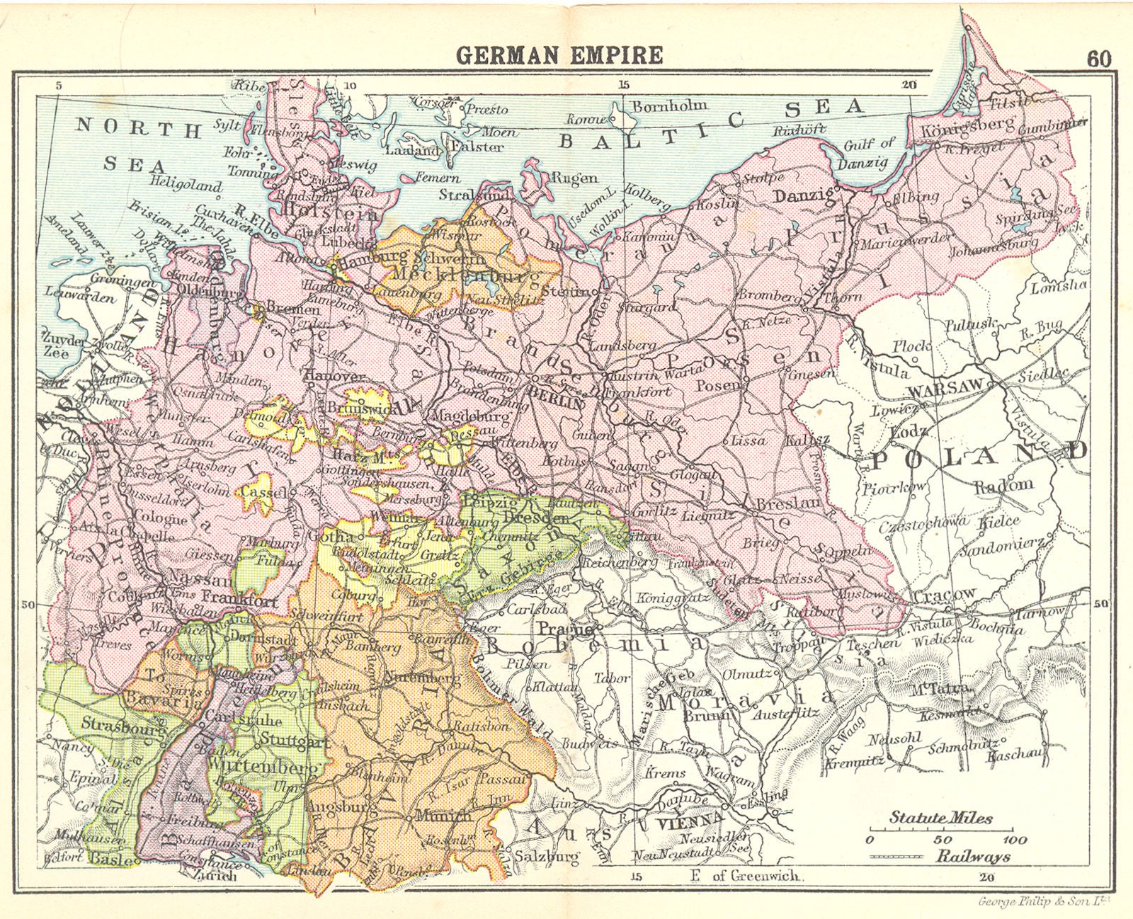 GERMANY. German Empire; Small map 1912 old antique vintage plan chart